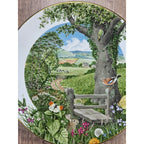 Vintage Franklin Porcelain Plate A Country Path in May Peter Barrett 9 Inch