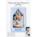 Vintage John Paul II Catholic Medal Pendant with Prayer Card