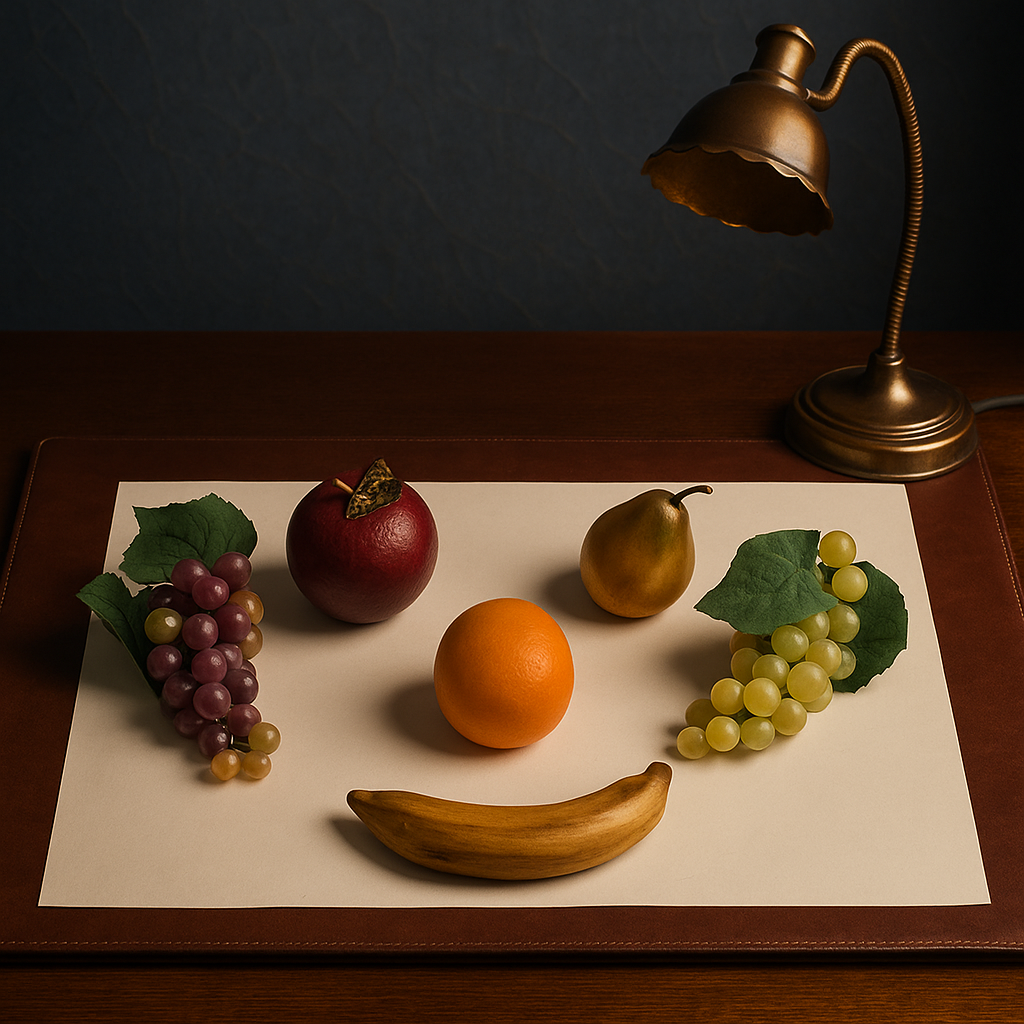 Assorted Vintage Faux Decorative Fruits Apple Pear Banana Grapes Orange