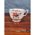 Royal Victoria Fine Bone China Floral Tea Cup Gold Rim England Vintage