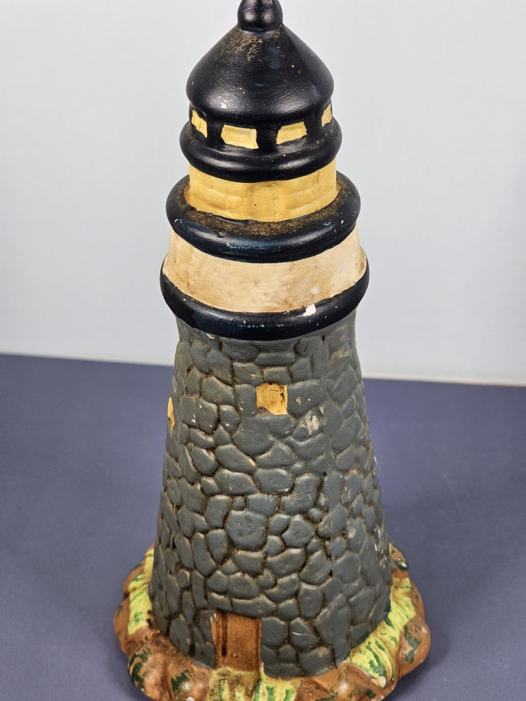 Vintage Ks Collection Blue Rock Lighthouse 6" Tall