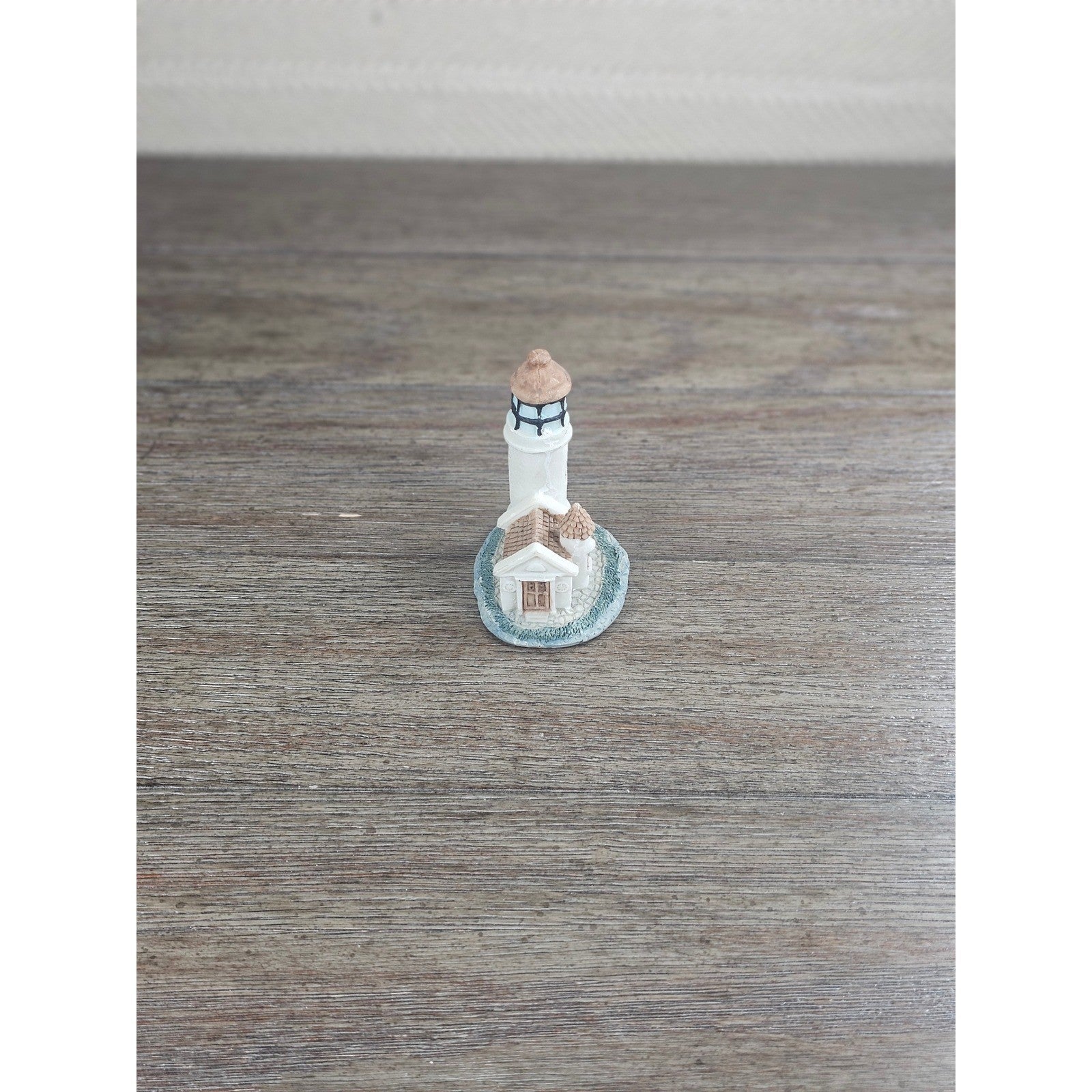 Miniature Lighthouse Resin Figurine Coastal Nautical Decor 3.5"
