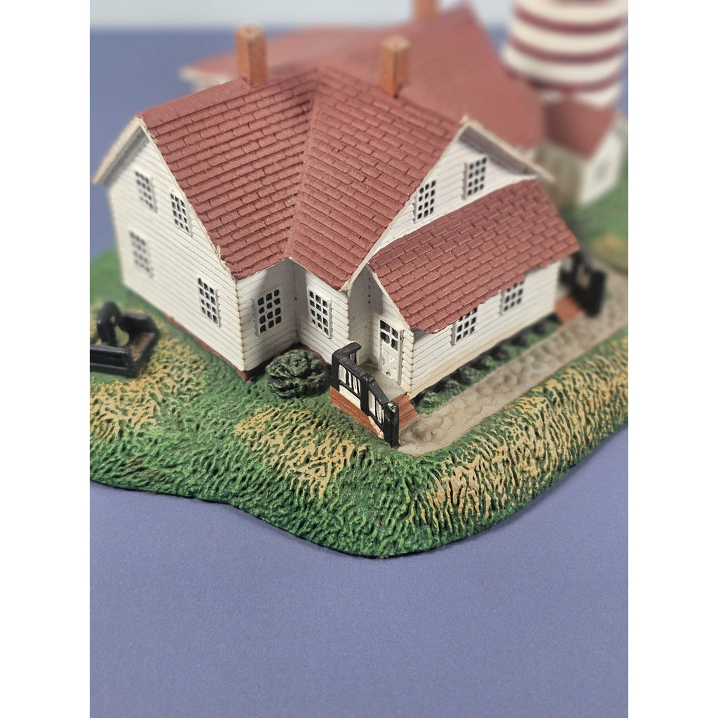 Vintage Danbury Mint West Quoddy Head Lighthouse Figurine