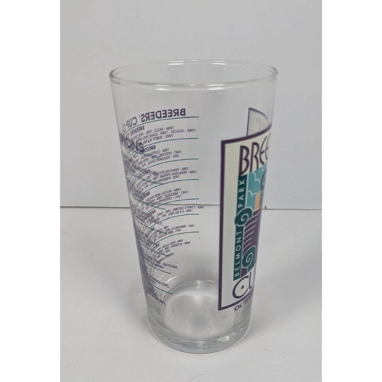 Breeders Cup Glass Belmont Park Libbey Racing Collectible 1995
