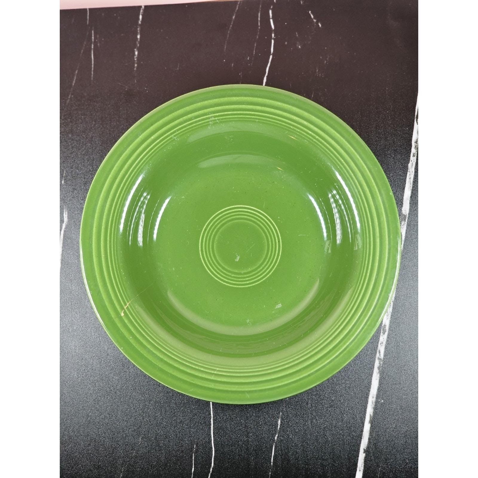 Vintage Fiesta Medium Green Deep Plate 1959 USA Dinnerware