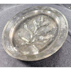 Vintage Silverplate Oval Platter 16"x11" with Well & Tree of Life Etch