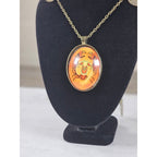 Vintage Cancer Zodiac Pendant Necklace Crab Medallion Charm