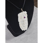 Vintage Carved Native American Horse Headdress Pendant