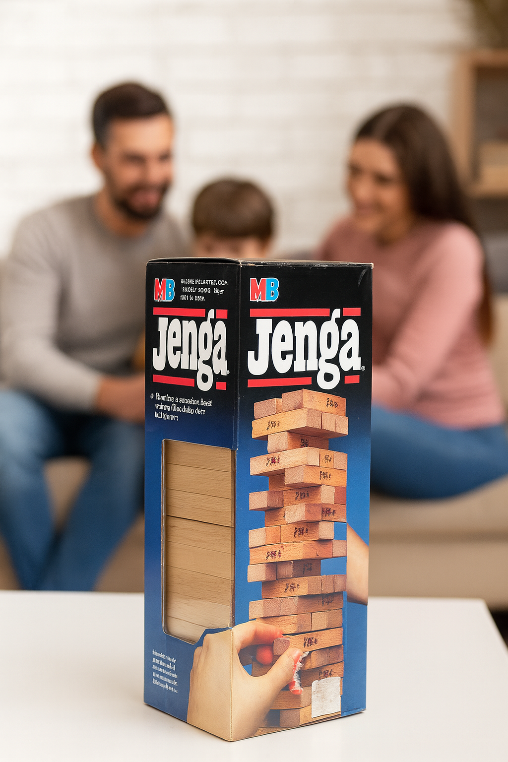 Vintage 1986 Jenga Game by Milton Bradley Hasbro Made in USA Original Set