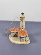 Lefton Alcatraz lighthouse hanging Christmas tree ornament 1998 12121