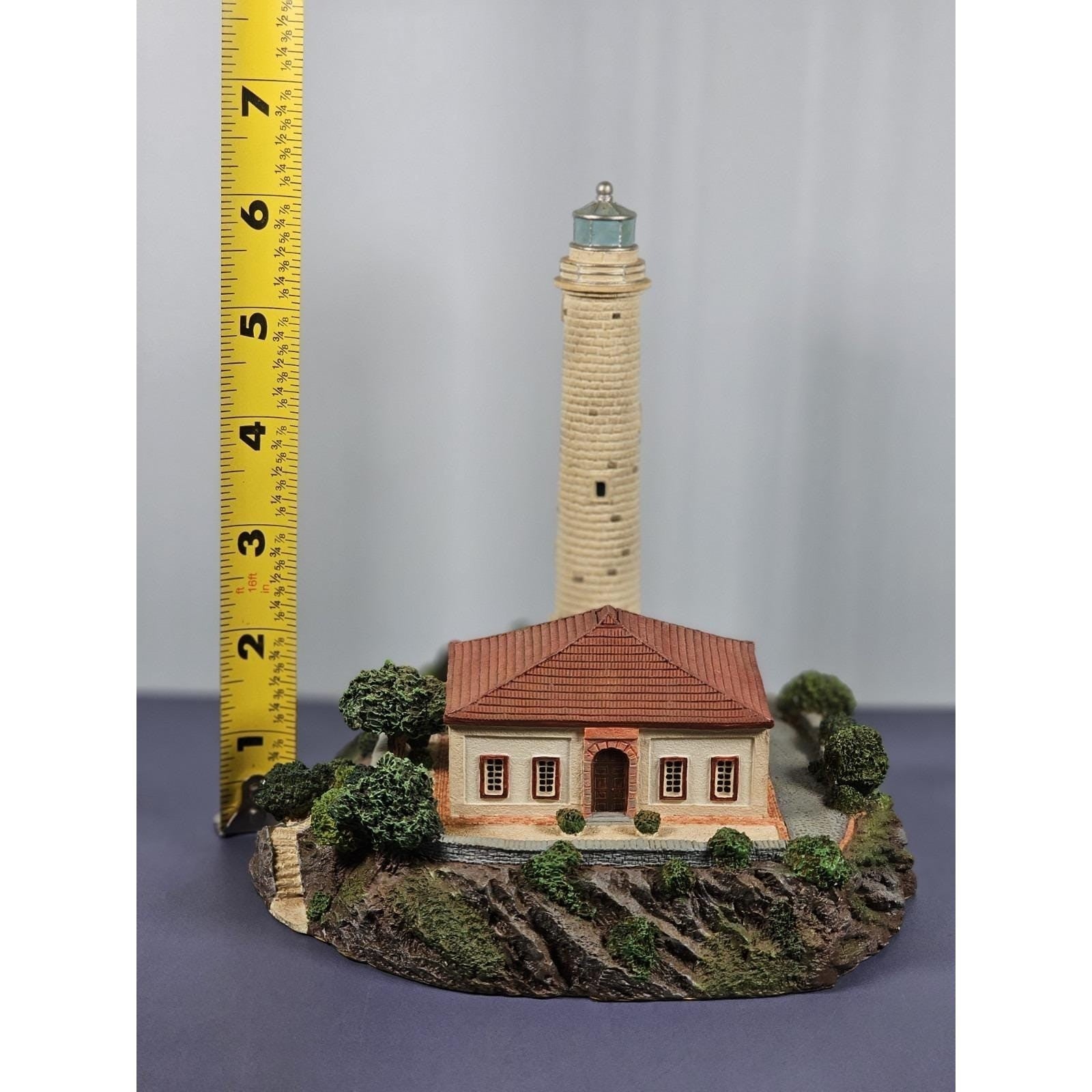 Danbury Mint Calaburras Lighthouse Spain Figurine COA
