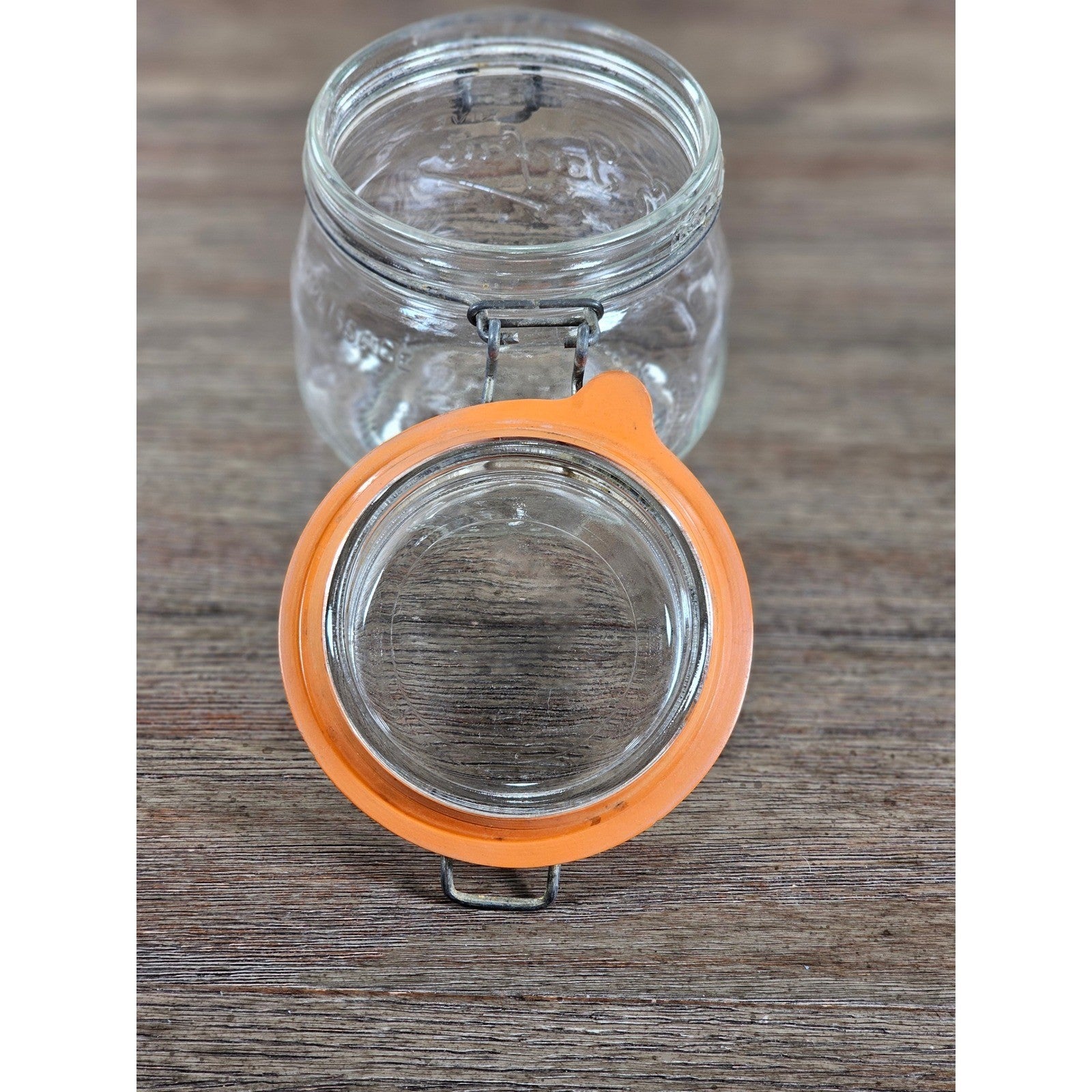 Vintage Le Parfait 0.5L Clamp Lid Glass Jar Made in France