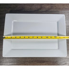 Better Homes & Gardens White Rectangular Serving Platter 14.5 Inch