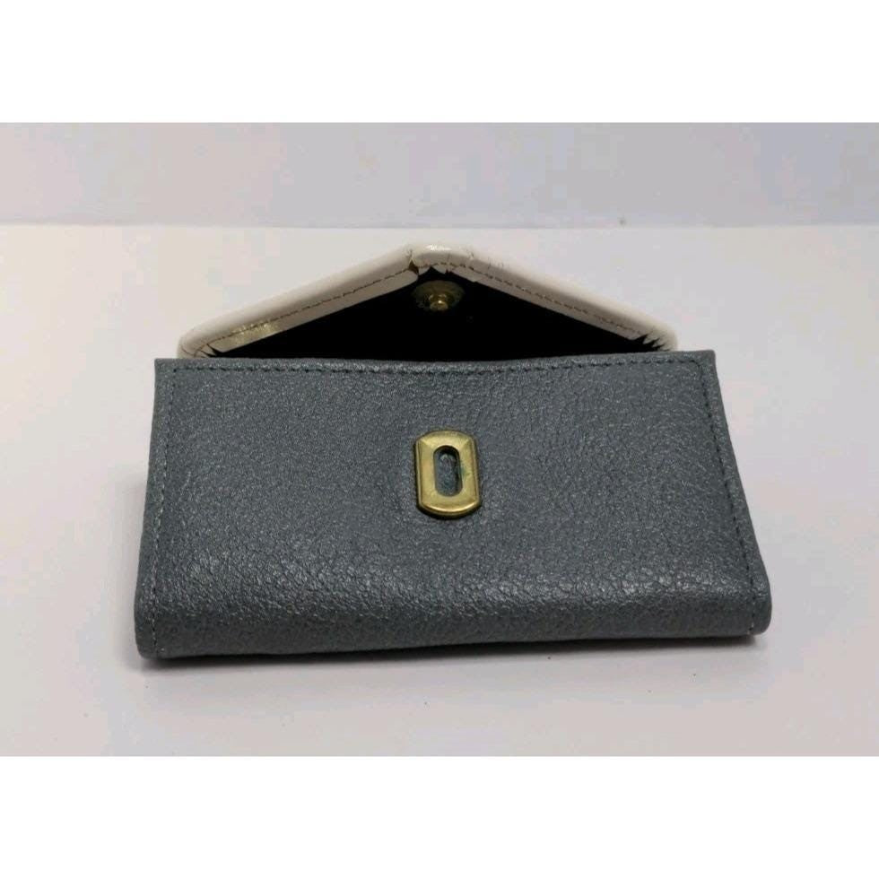 Vintage Princess Gardner Blue White Leather Key Holder Wallet