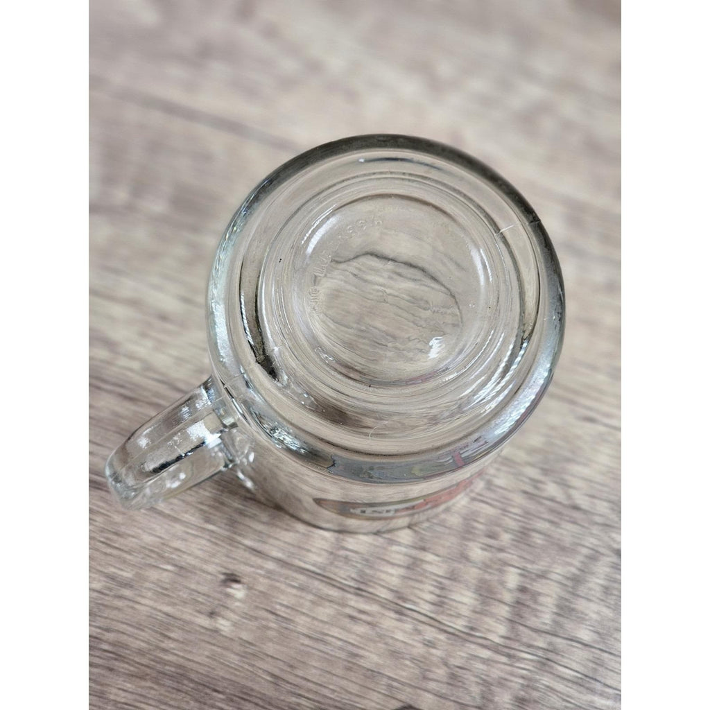 Vintage Canadian Mist Glass Mug Maple Leaf Whiskey Barware