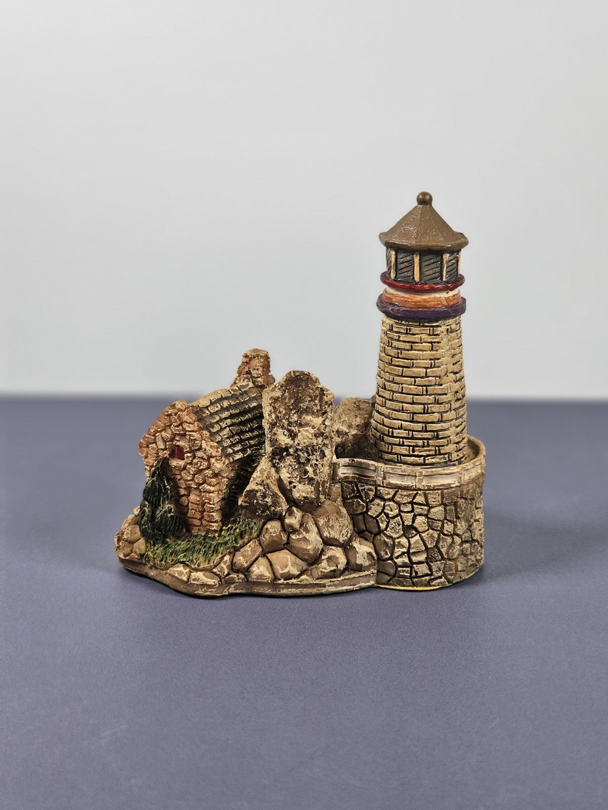 Vintage Lighthouse Figurine Ks Collection 1990s Coastal Decor Hand-Painted Colle