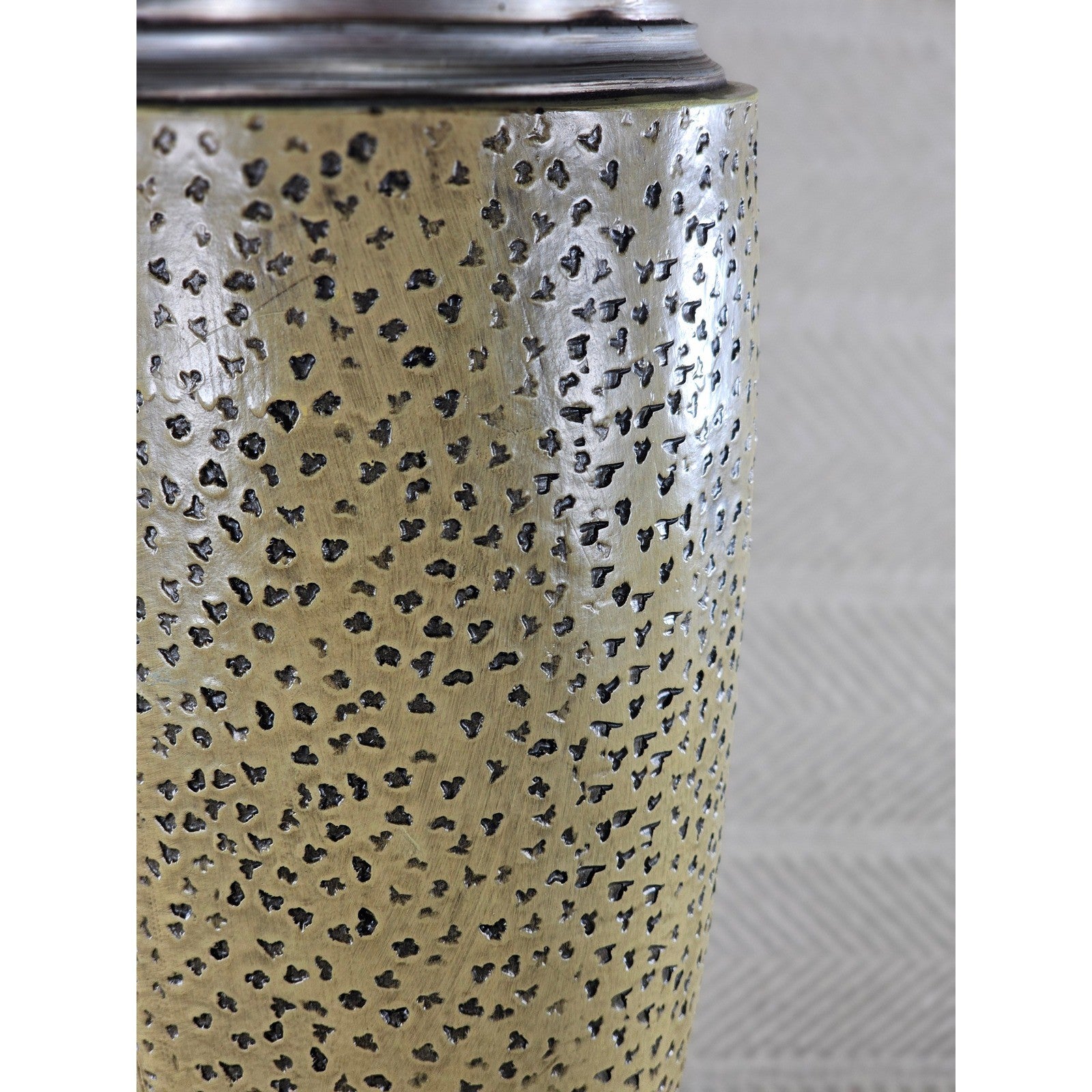 Vintage Textured Table Lamp 28.5" Tall Speckled Cream Base