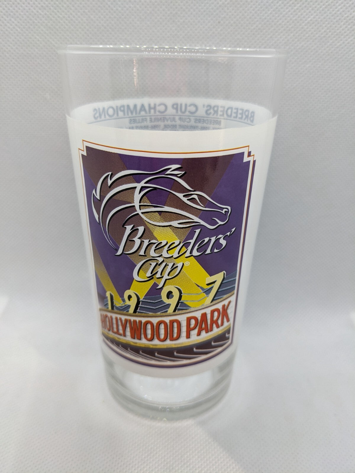 Vintage Breeders Cup 1997 Hollywood Park Racing Glass by Libbey