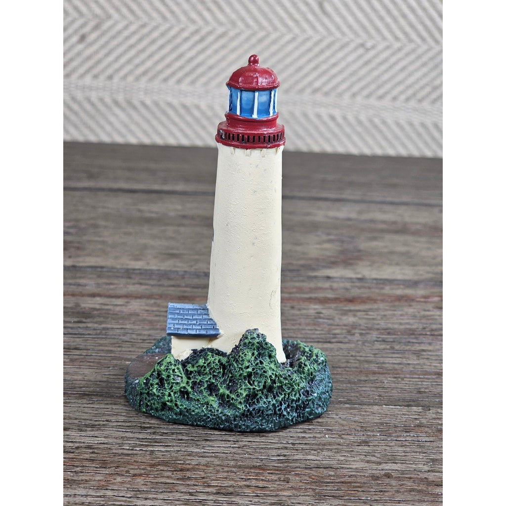 Mini Resin Lighthouse Figurine Coastal Nautical Decor Small Lighthouse