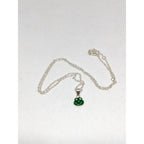 Vintage Sterling Silver Frog Pendant Necklace 16 Inch Chain