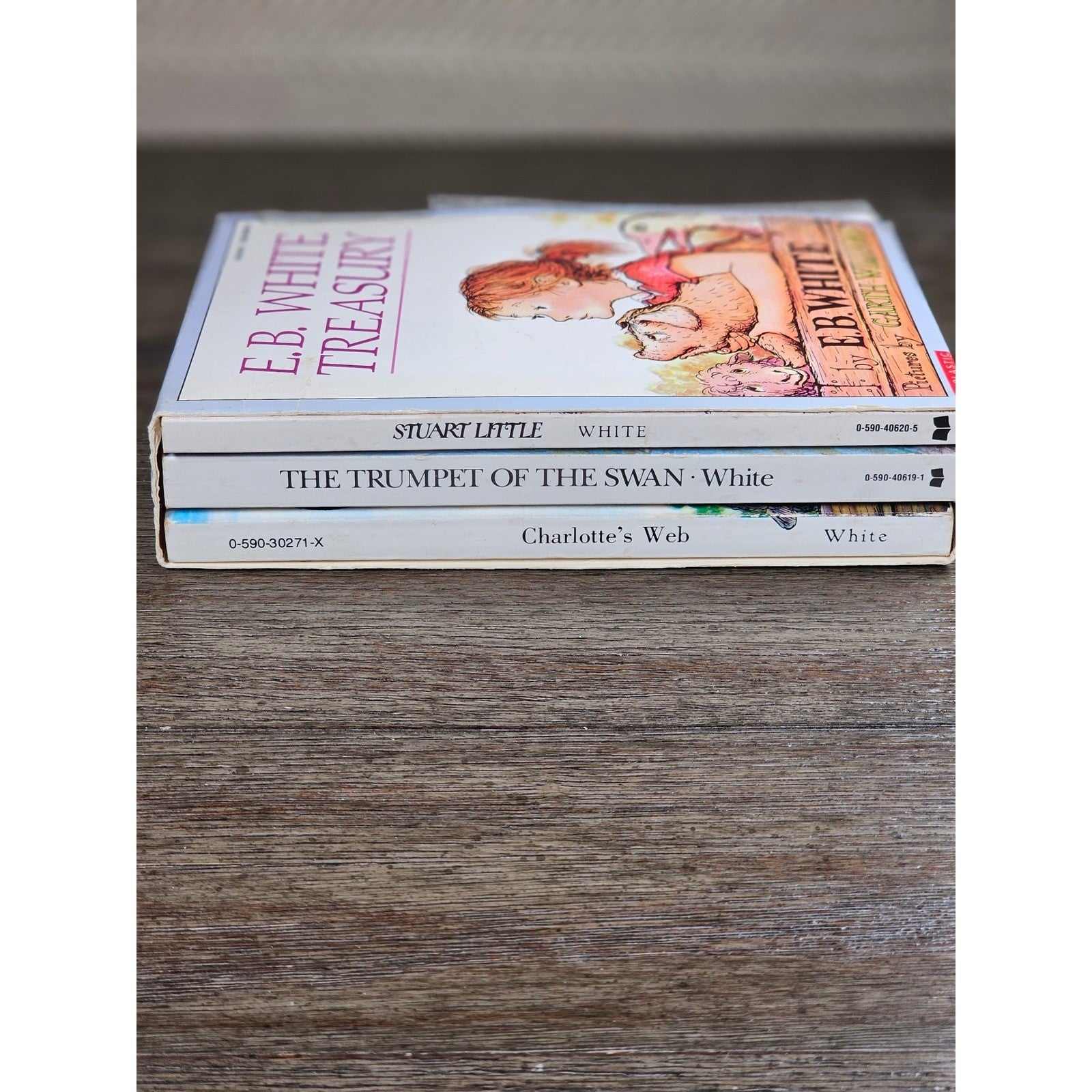 E.B. White Boxed Set 3 Books 1987 Scholastic Worn Slipcase