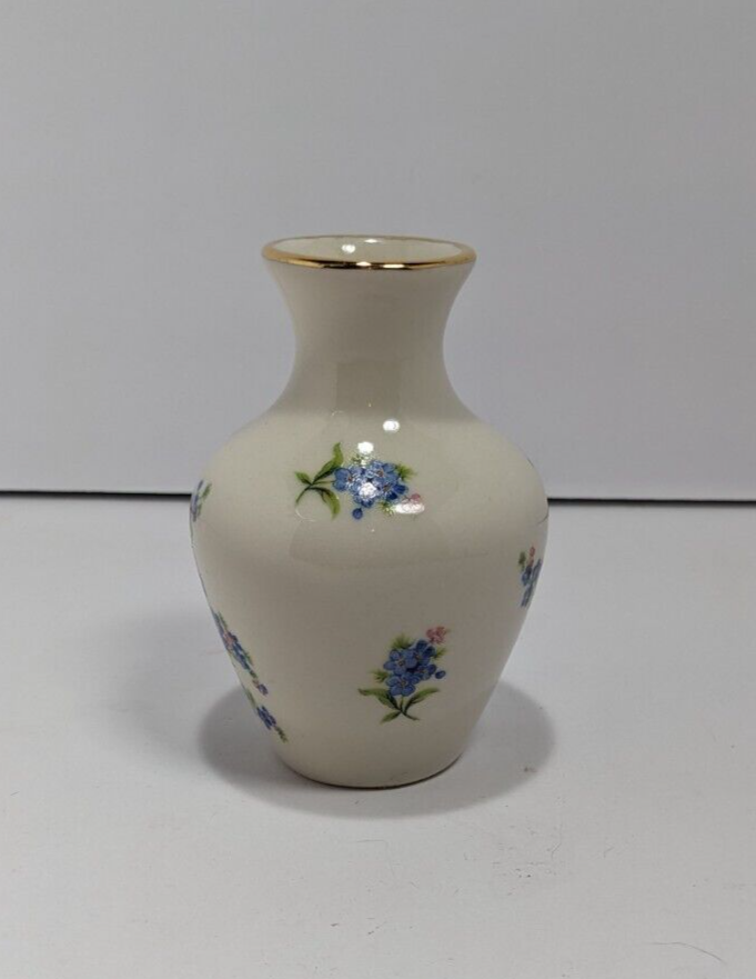 Holley Ross 22K Gold Trim Vase 4.5-in Vintage Ceramic Home Decor