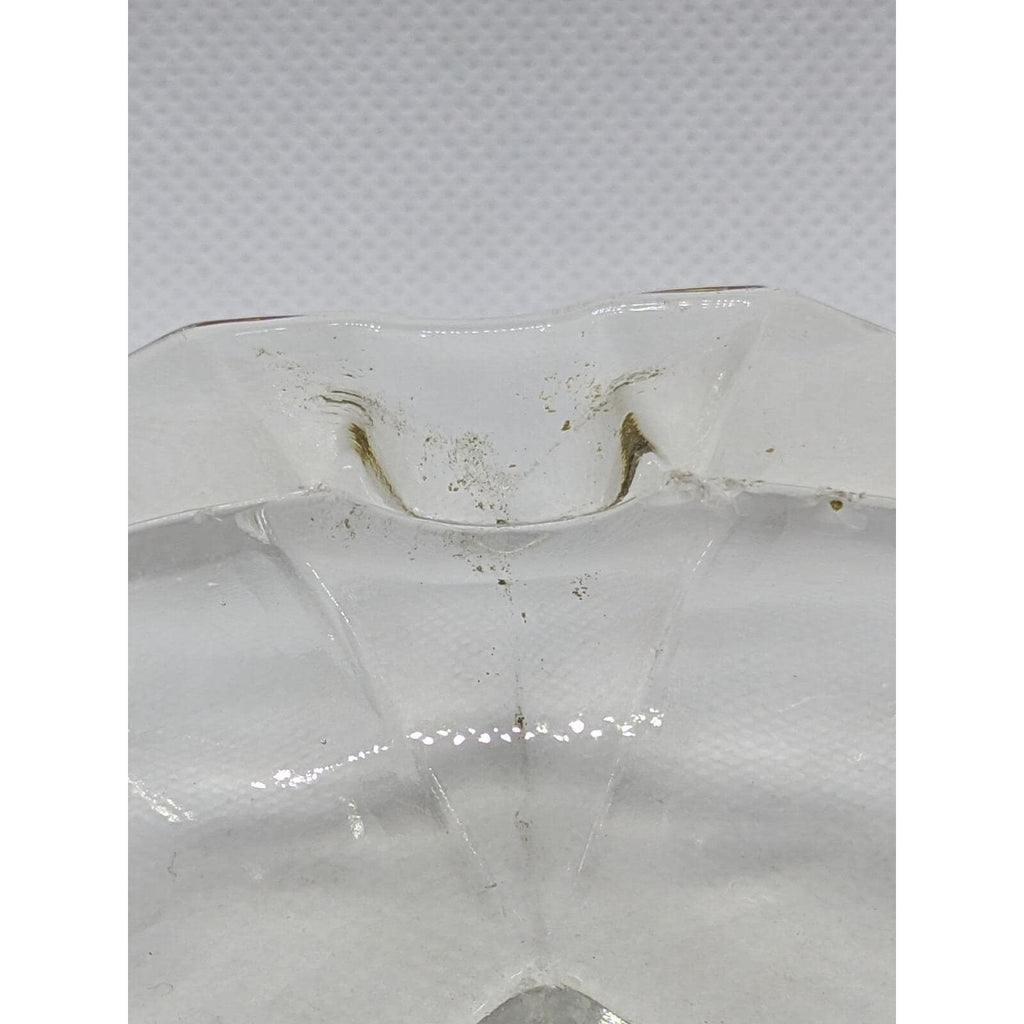 Dillard Paper Co 1960s  Glass Ashtray Octagonal Logo Tray