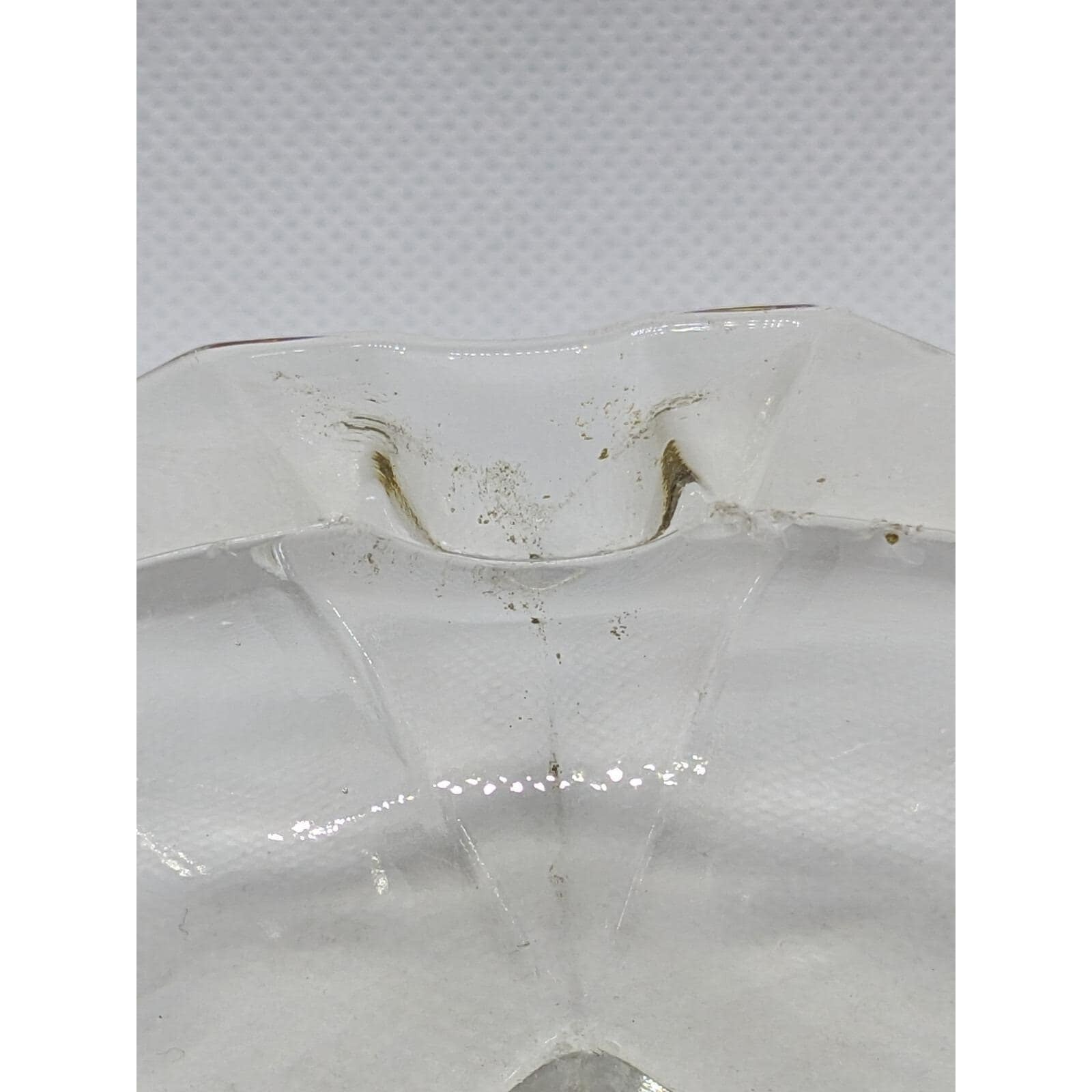 Dillard Paper Co 1960s  Glass Ashtray Octagonal Logo Tray