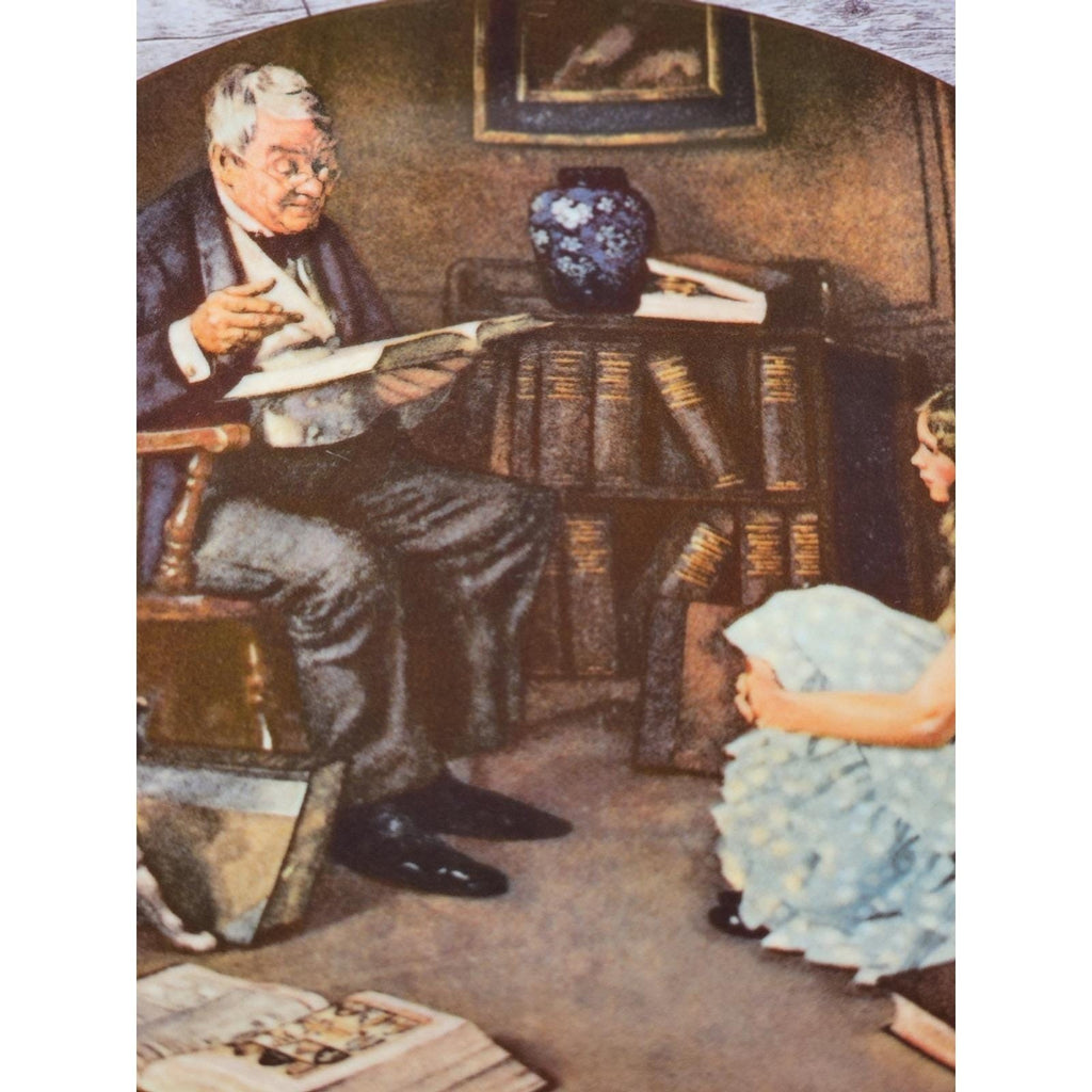 1984 Knowles Norman Rockwell The Storyteller Plate 8.5" Heritage