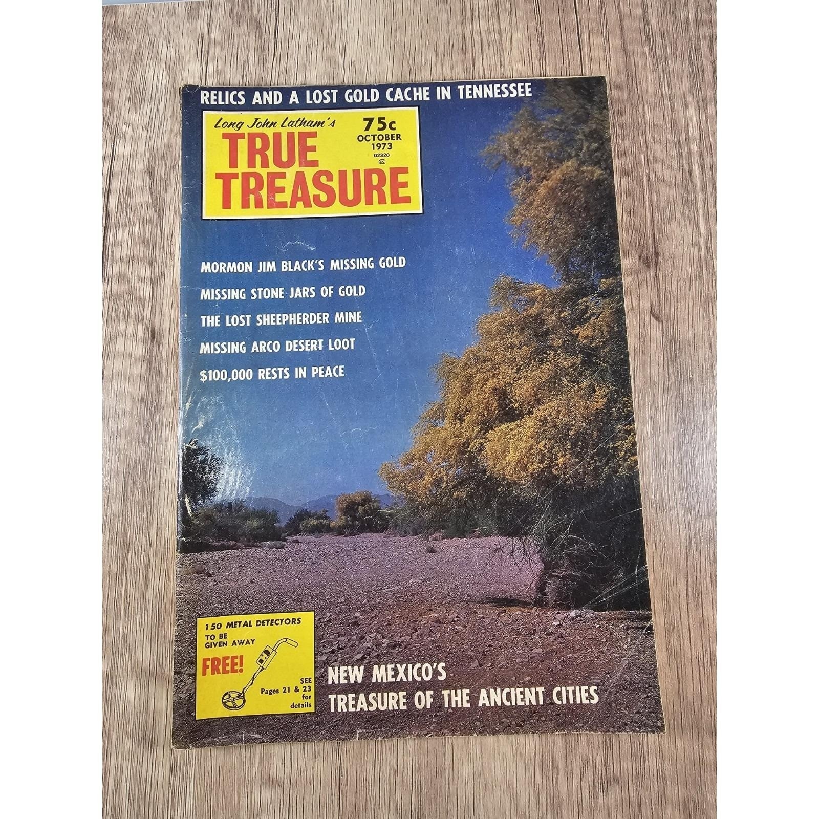 Treasure World Oct 1973 Lost Gold Tennessee Magazine