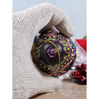 Peruvian Lucuma Gourd Bird Ornament Hand Carved Folk Art