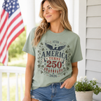 America Turns 250 Shirt 1776 2026 Patriotic Eagle 4th July Tee