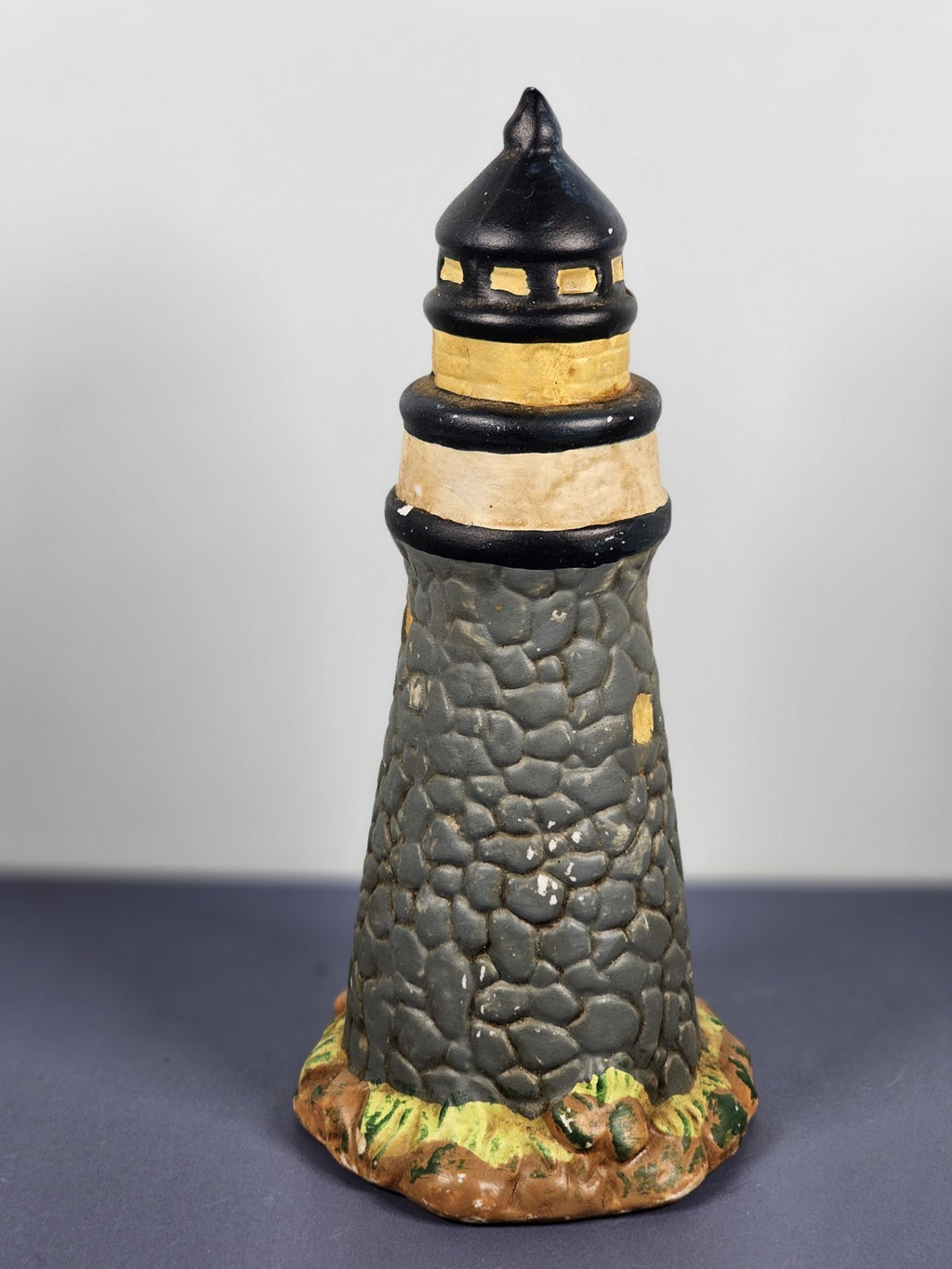 Vintage Ks Collection Blue Rock Lighthouse 6" Tall