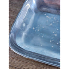 Vintage Towle Pintel Aluminum Serving Dish Square 9.5 Inch Made in India