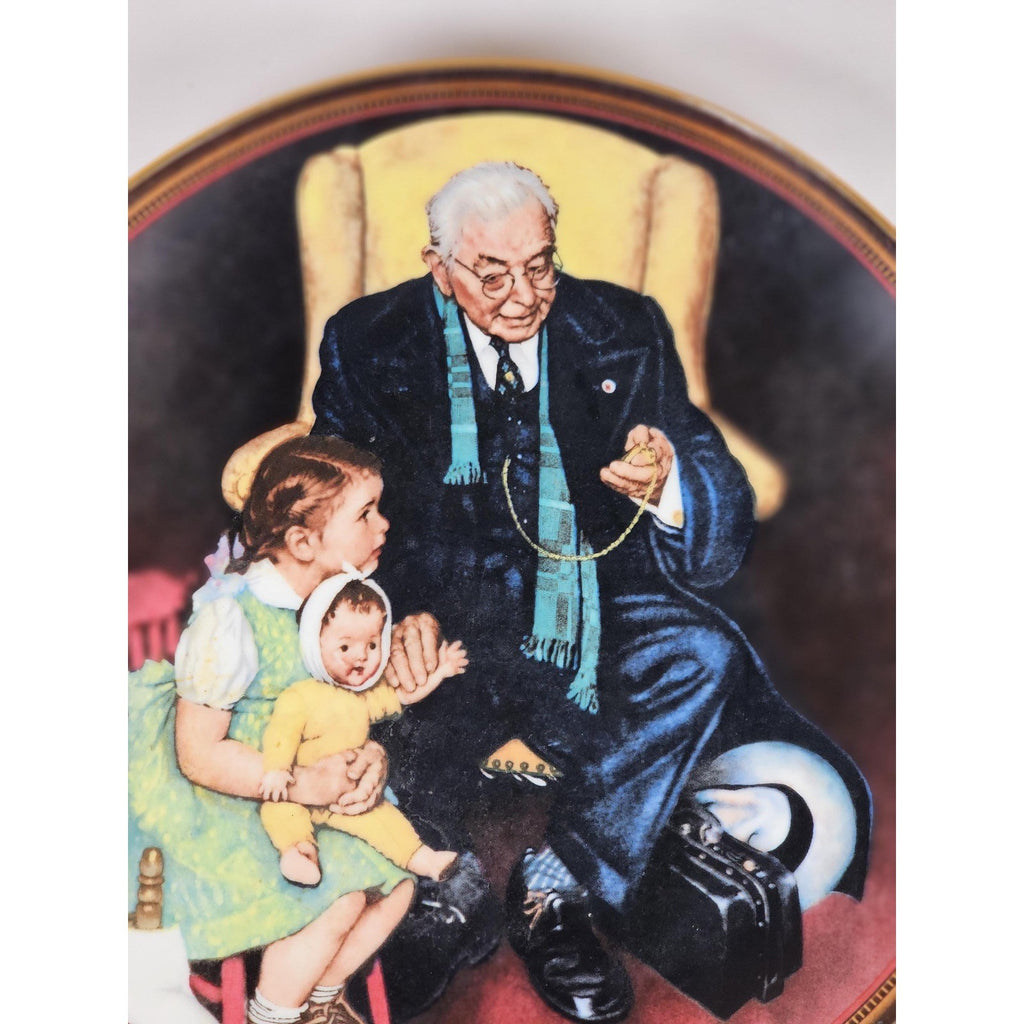 Norman Rockwell Tender Loving Care Knowles Plate 1988 Limited Edition