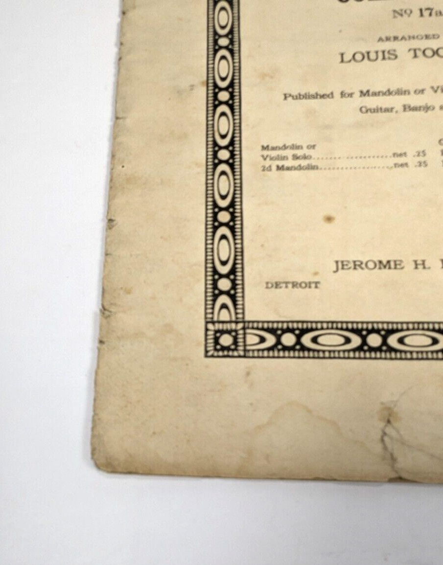 Antique 1916 Mandolin & Guitar Collection No. 17a – Louis Tocaben