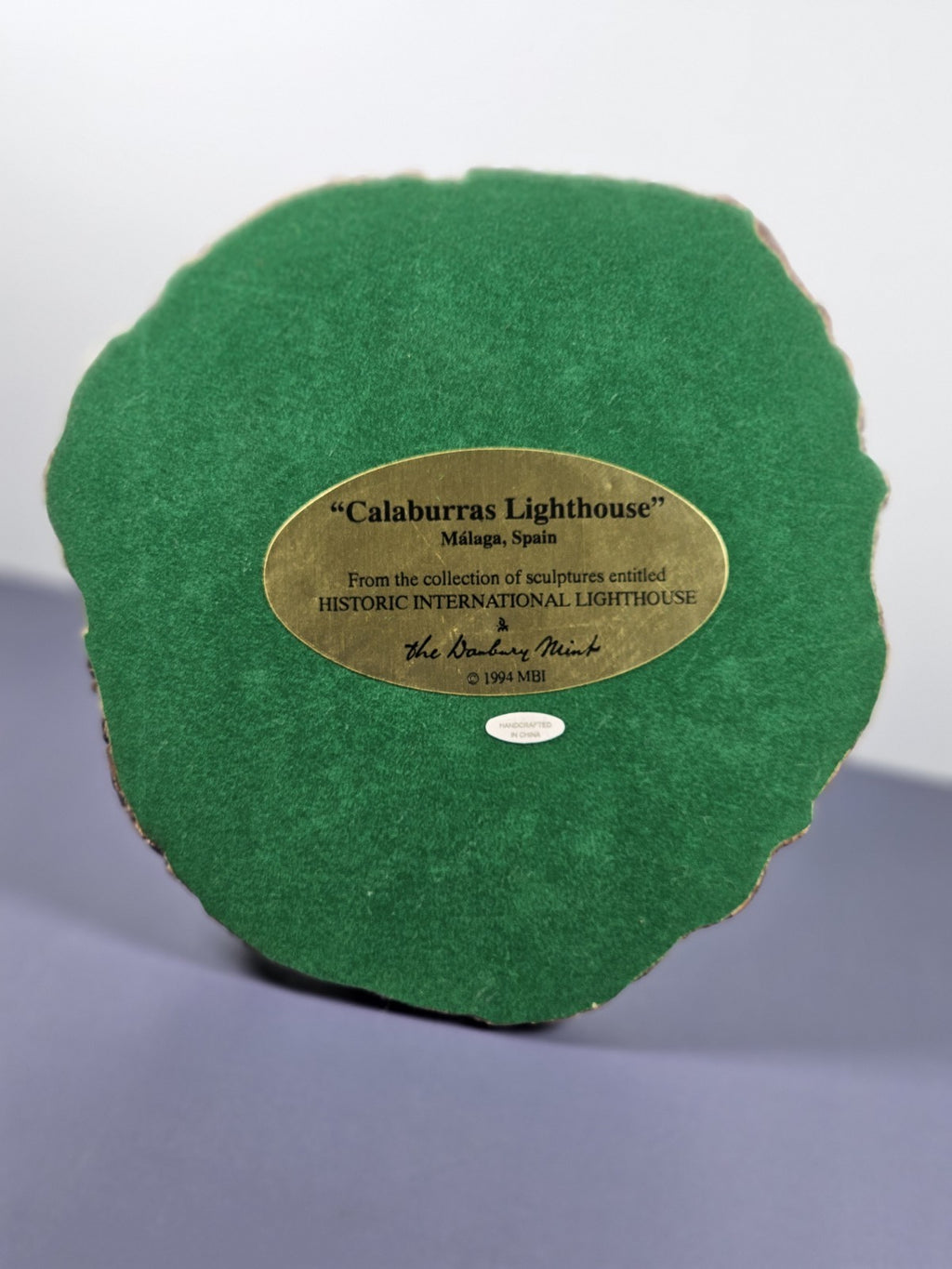 Danbury Mint Calaburras Lighthouse Spain Historic International Lighthouses