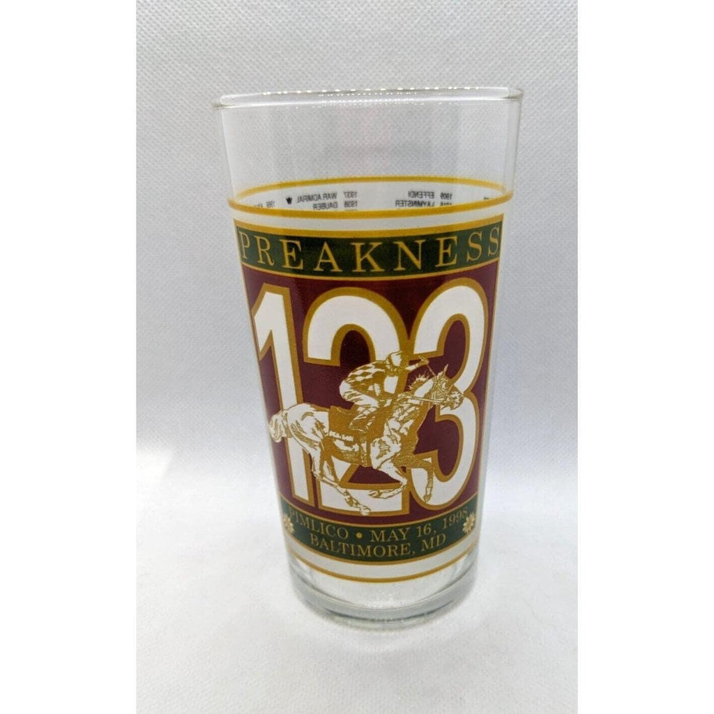 1998 Preakness Stakes Glass 123rd Running Libbey