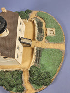 Vintage Old Point Loma Lighthouse sculpture by the Danbury Mint San Diego CA