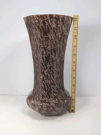 Vintage Red Speckled Glass Vase