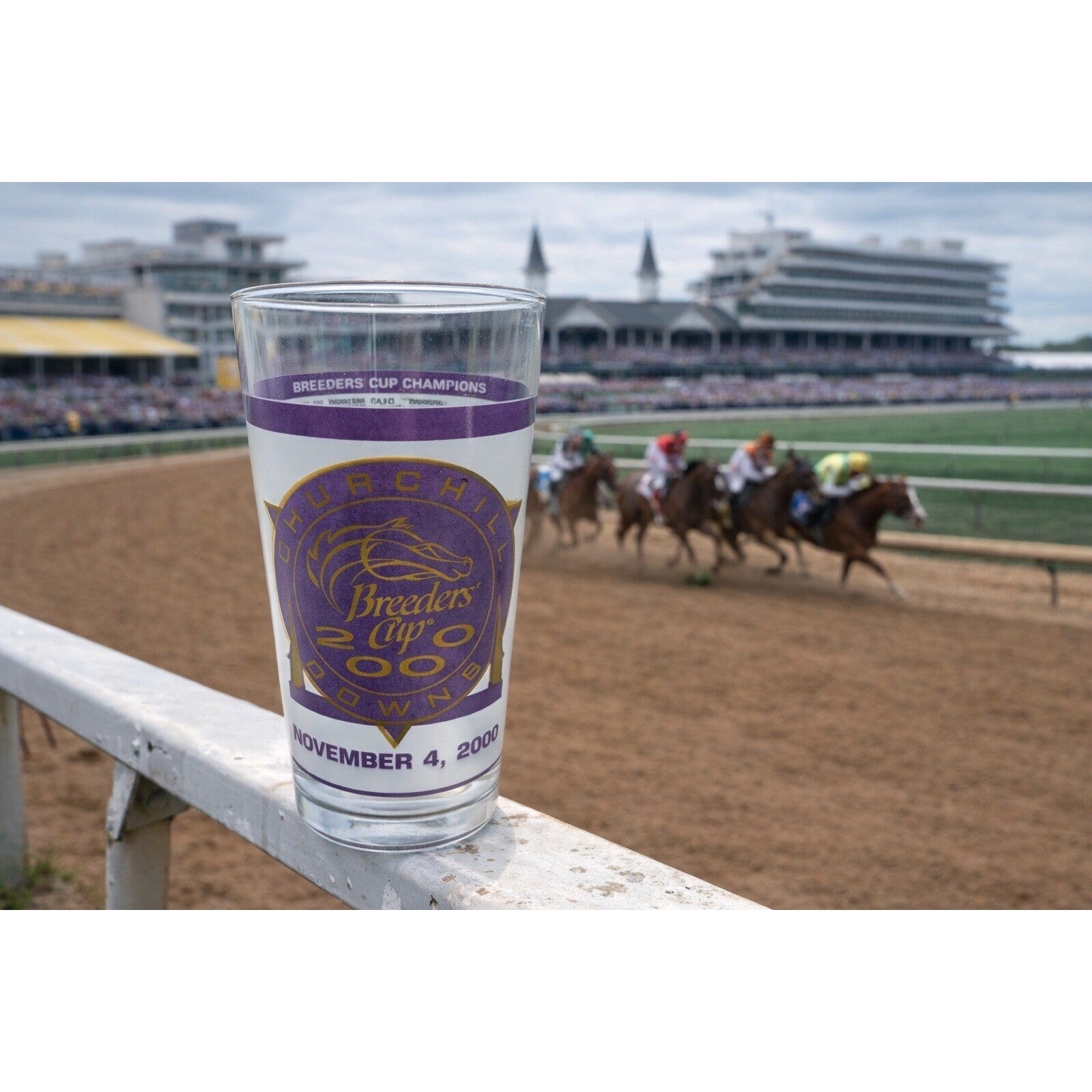 Vintage Breeders' Cup 2000 Churchill Downs Racing Glass by Libbey