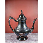 Vintage Oneida Silver Plated Teapot with Hinged Lid | 9" Classic Tea Server