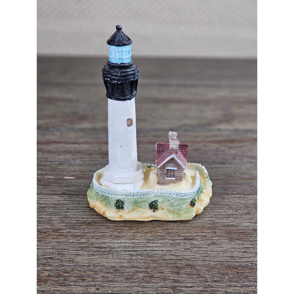 Resin Lighthouse Figurine Coastal Decor Mini Lighthouse Nautical Accent