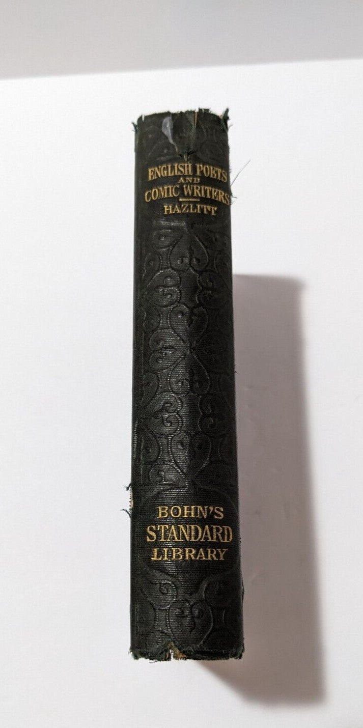 Lectures On The English Poets & Comic Writers By William Hazlitt 1884 George Bel