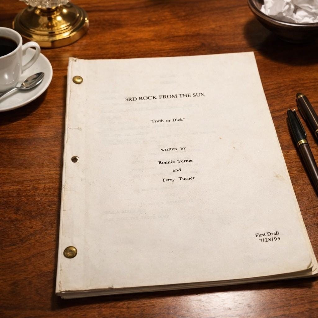 Vintage 3rd Rock from the Sun Script First Draft 1995 TV Memorabilia