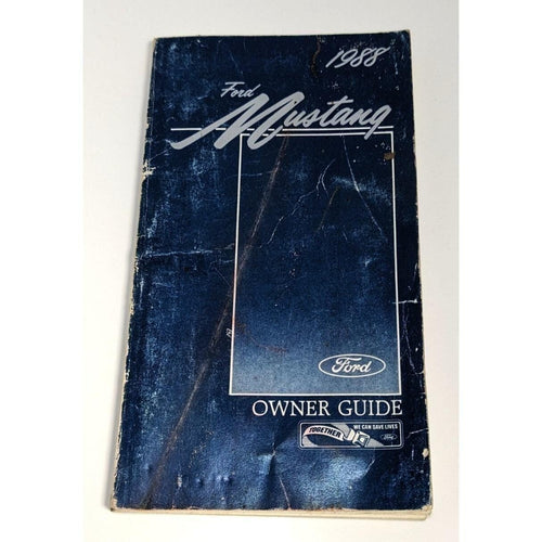 1988 Ford Mustang Owners Manual Guide Vintage Automotive Book