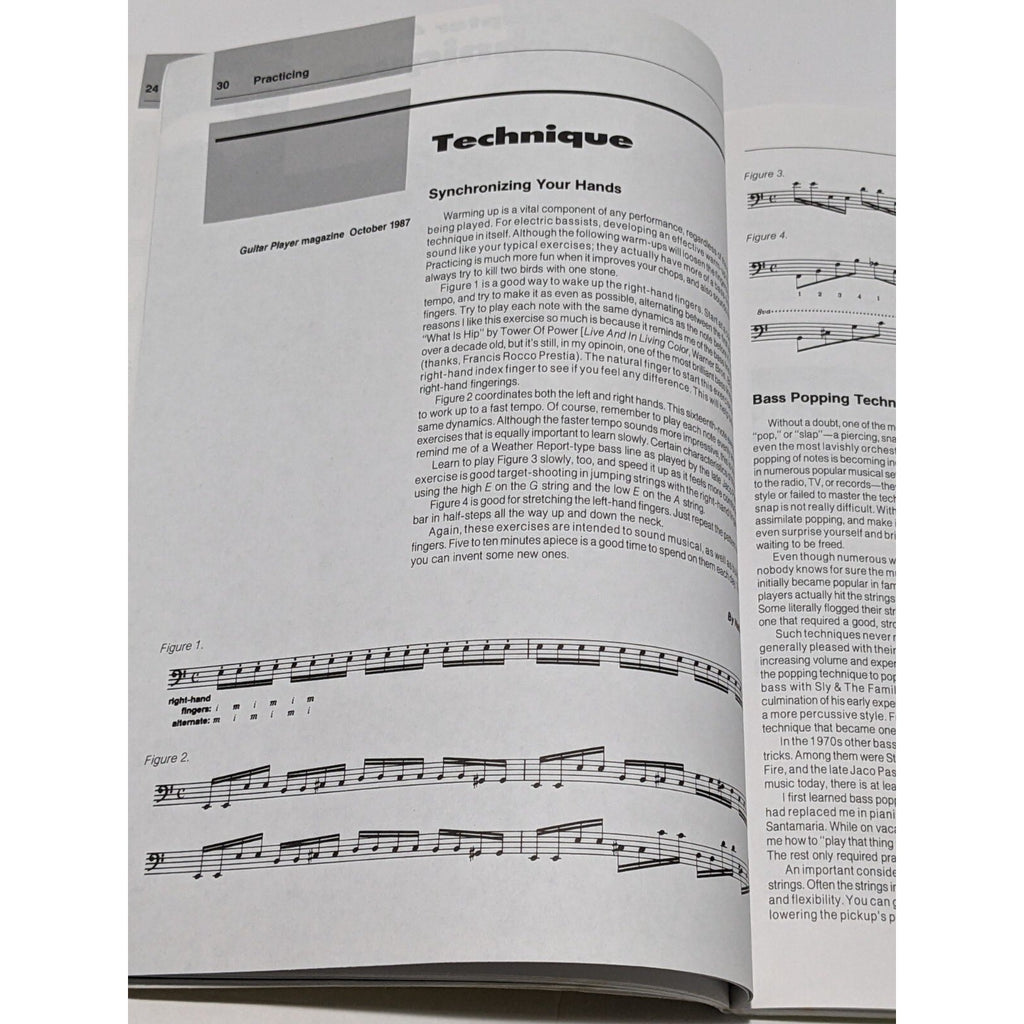 Electric Bass Guitar Instruction Book Revised Edition Paperback