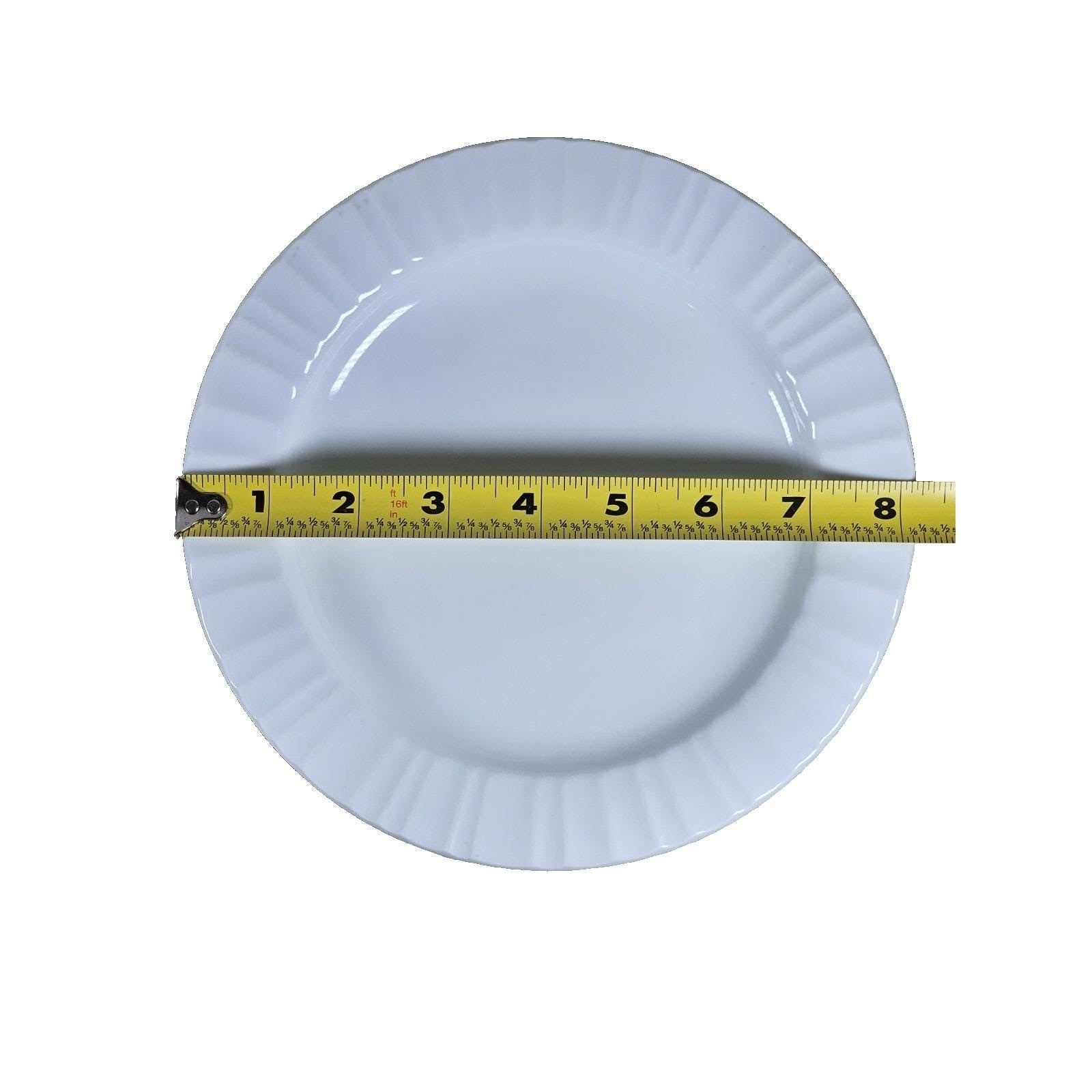 Vintage Corningware French White Salad Plates Set of 2 - 8 Inch