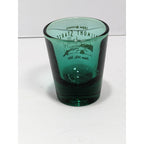 2000 132nd Belmont Stakes Green Shot Glass Gold Lettering