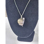 Vintage Harmony Ball Necklace Jingle Pendant Silver Tone